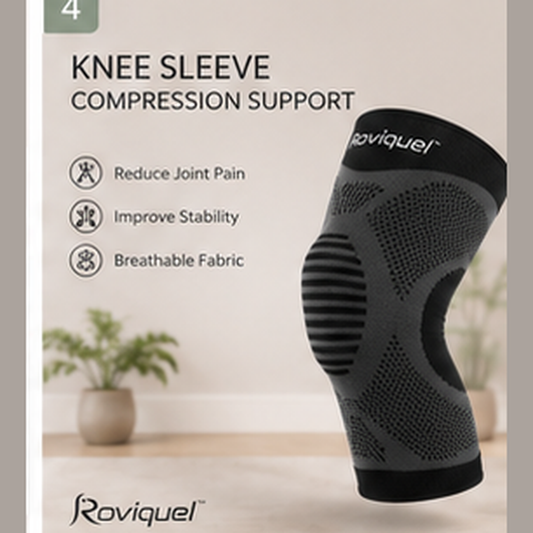 Roviquel breathable knee sleeve compression support